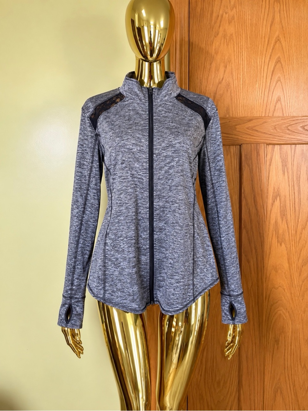 Maurices Heather Gray Full-Zip Athletic Jacket